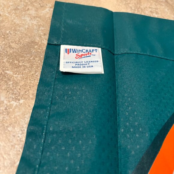 Vintage NFL Miami Dolphins Long Retro Logo 'Dolphins' Banner 93" x 24" Flag - Picture 2 of 10